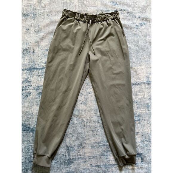 Lululemon Grey Sage Stretch High Rise Jogger Size 12 - Picture 1 of 6